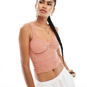 Free People Love Letter Sweetheart Cami Tank Size M/L